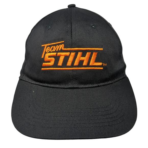 Team Stihl Outfitters Apparel Snapback Cap Black One Size Adjustable Embroidered - Picture 1 of 9